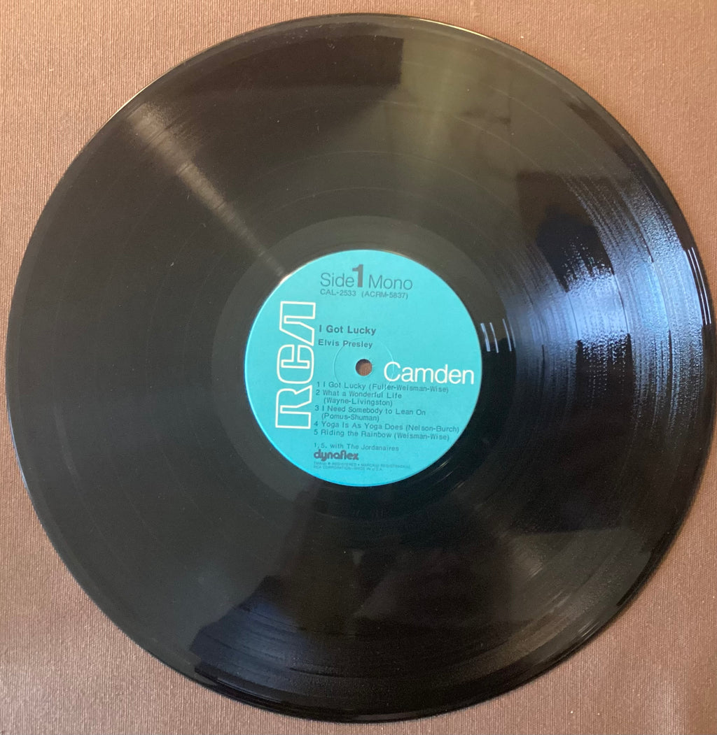 Elvis Presley on LP RCA CAL-2533:  I Got Lucky; E/V