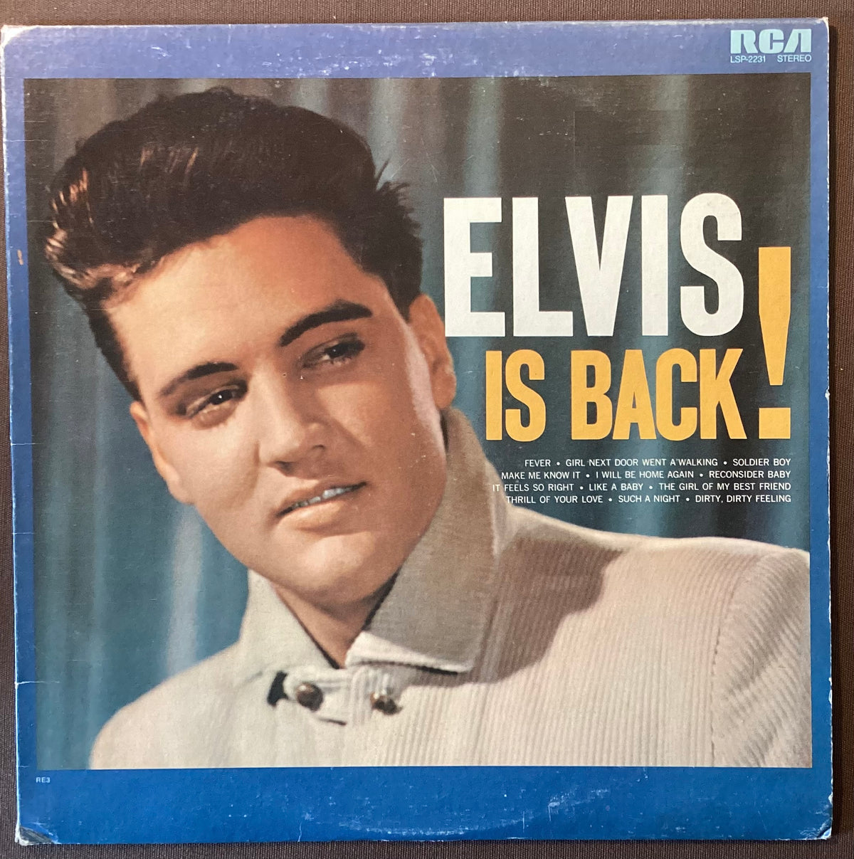 Elvis Presley on LP RCA LSP-2231: Elvis is Back!; E/V