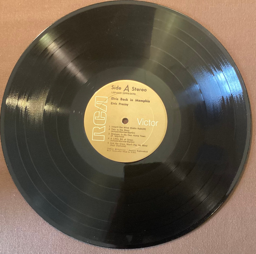 Elvis Presley on LP RCA LSP-4429: Back in Memphis; E/V+