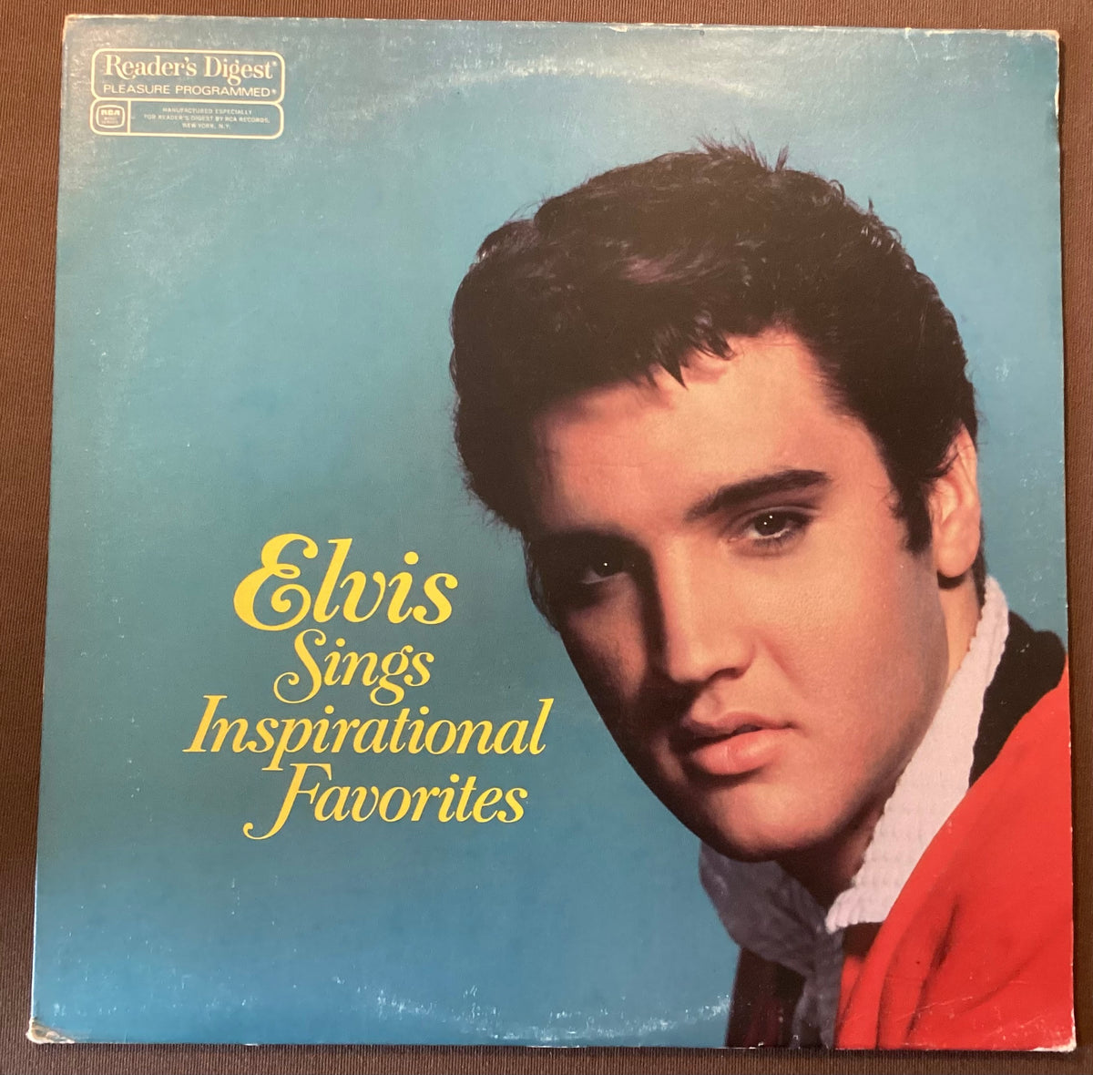 Elvis Presley on LP Reader’s Digest RD4A-181: Elvis Sings Inspirational Favorites; E/V