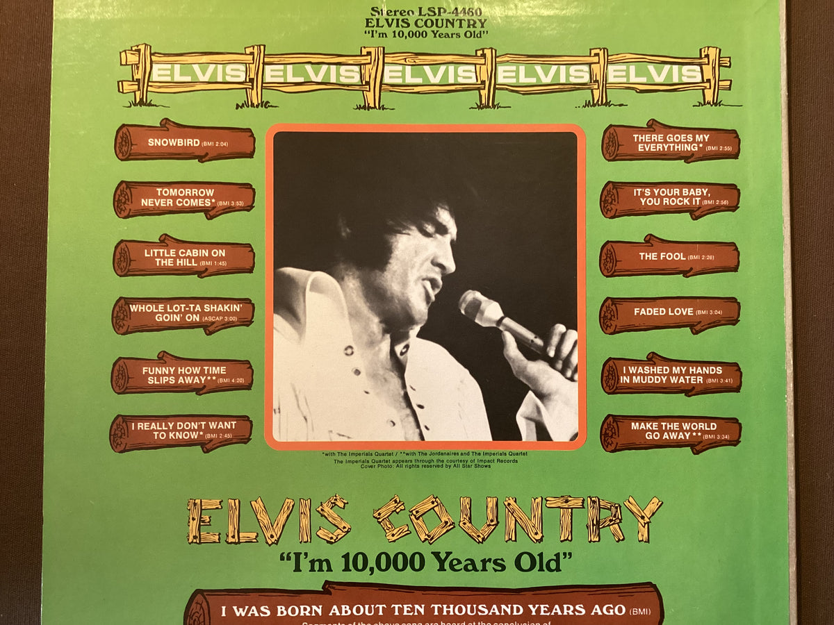 Elvis Presley on LP RCA LSP-4460: Elvis Country; E/V+