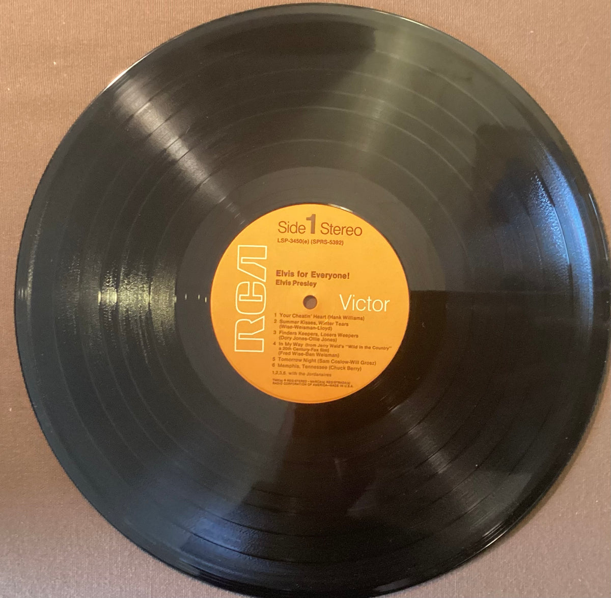 Elvis Presley on LP RCA LSP-3450: Elvis for Everyone!; E/V+