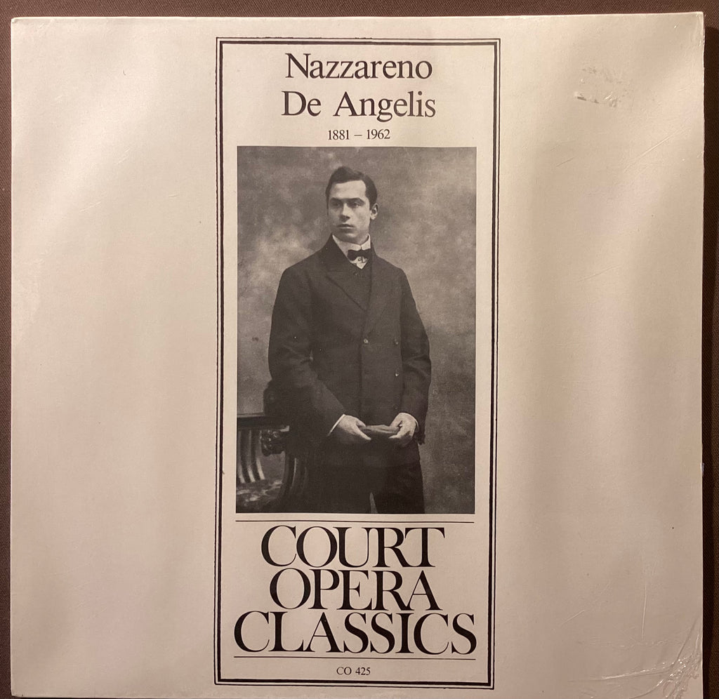 DE ANGELIS, Nazzareno – LP Court Opera Classics CO425: self titled; M/NM
