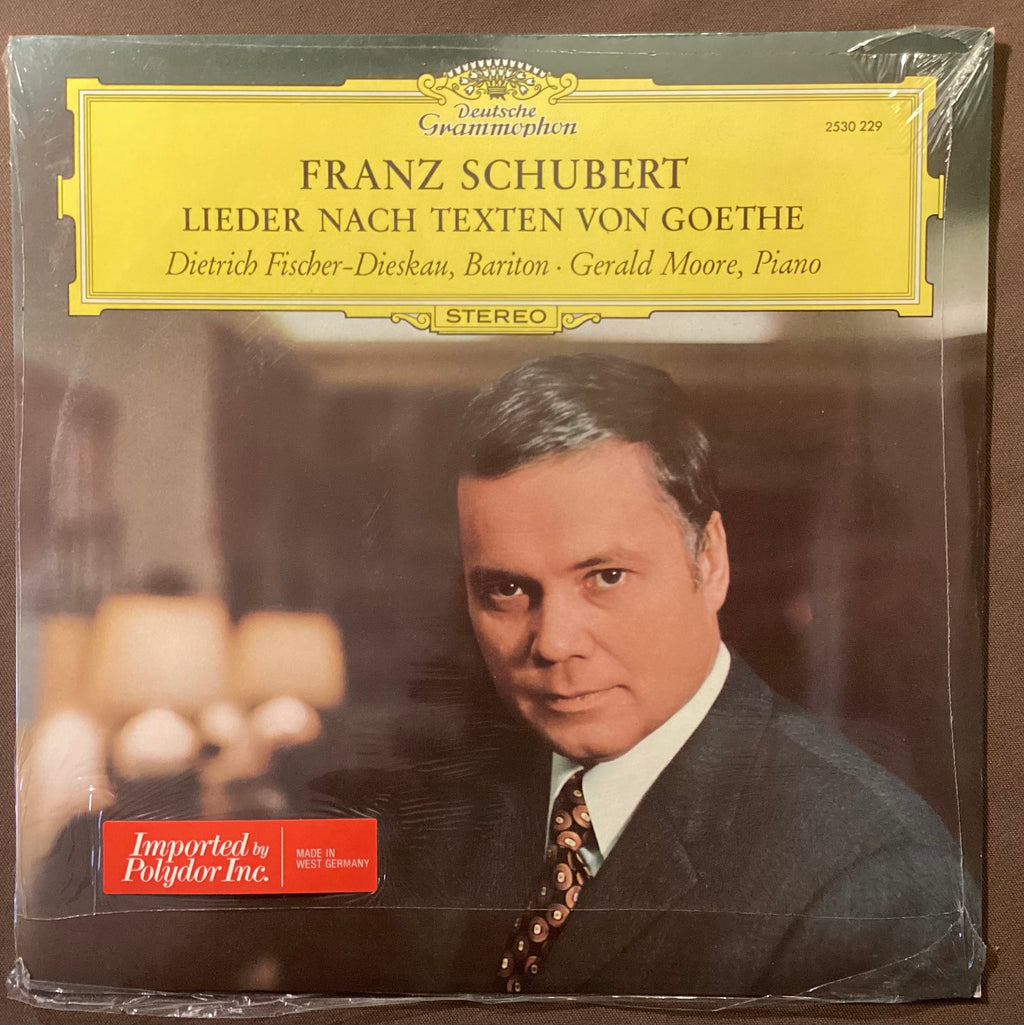 FISCHER-DIESKAU, Dietrich – LP Deutsche Grammophon 2530 229: SCHUBERT Lieder nach Techten von Goethe; M/NM
