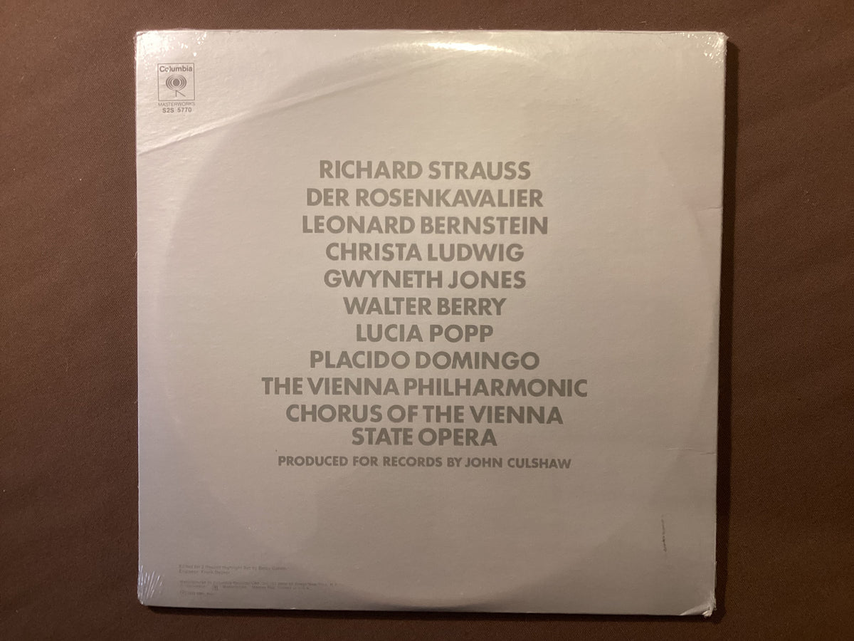 BERNSTEIN, Leonard, Vienna Phil – LP Columbia S2S 5770: STRAUSS Der Rosenkavalier; M/NM