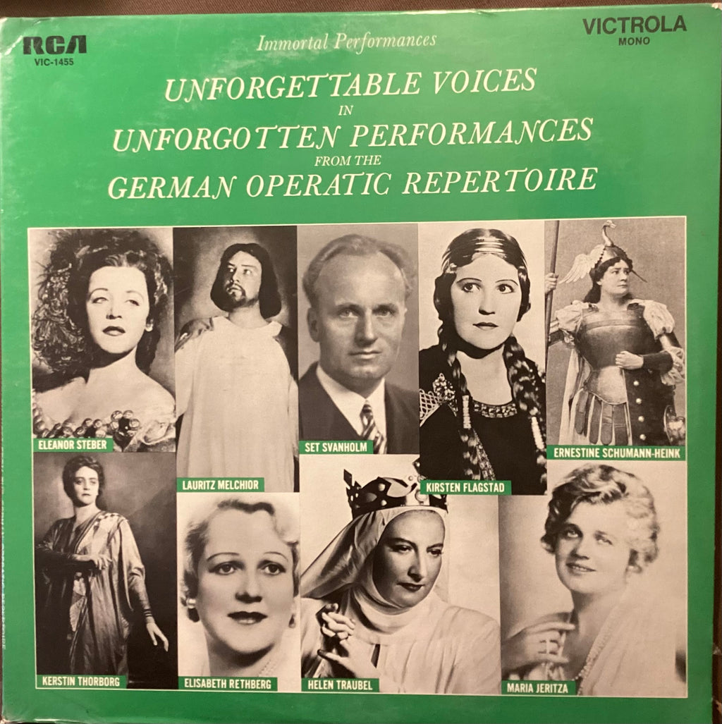 VARIOUS – LP RCA VIC-1455: Unforgettable Voices in Unforgotten Performances from the German Operatic Repertoire; M/NM