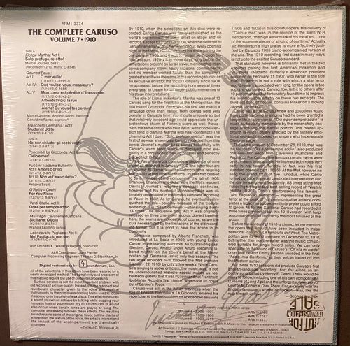 CARUSO, Enrico – LP RCA ARM1-3374: The Complete Caruso Vol 7; M/NM