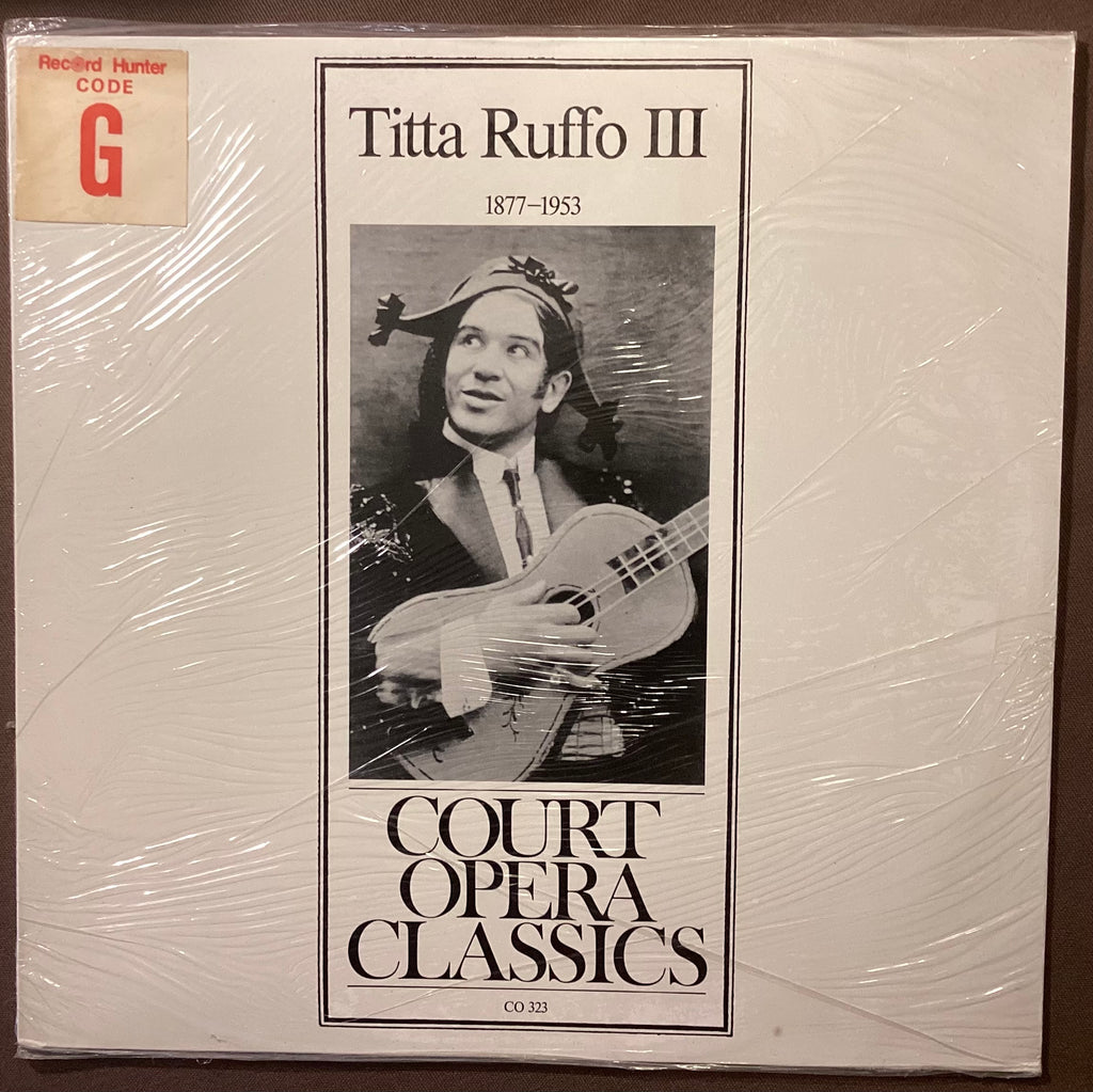 RUFFO, Titta – LP Court Opera Classics CO323: self titled; M/NM