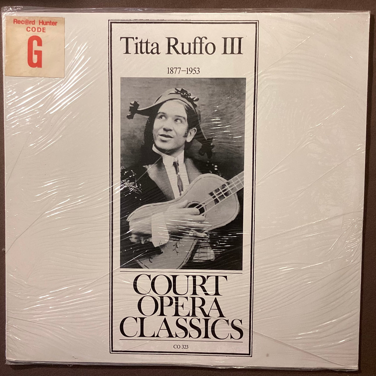RUFFO, Titta – LP Court Opera Classics CO323: self titled; M/NM