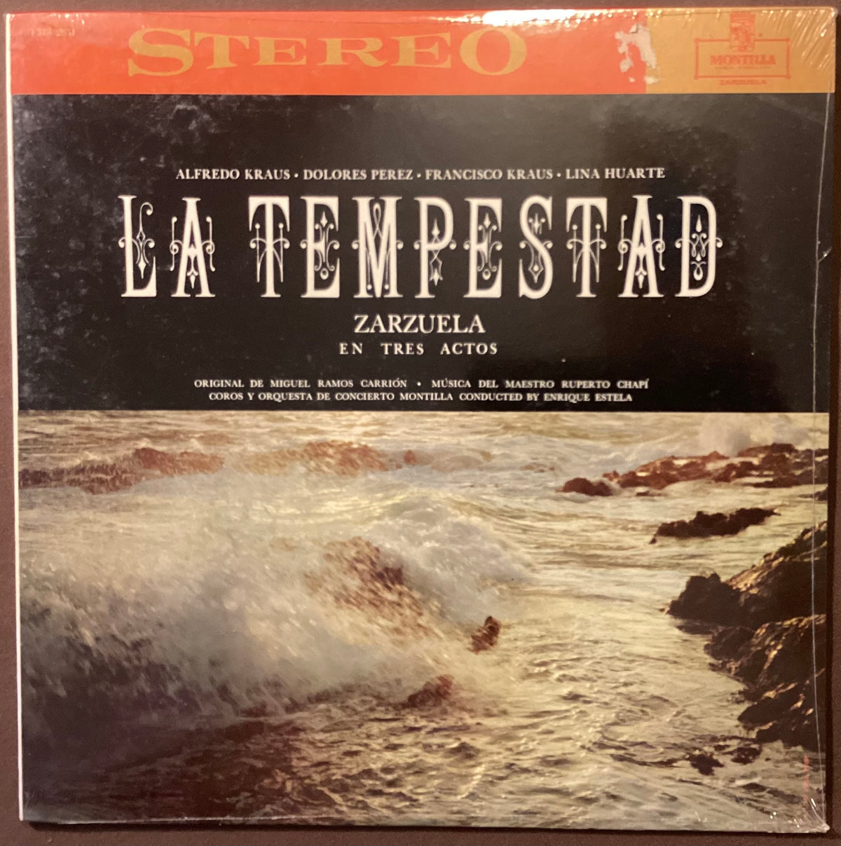 KRAUS, Alfredo et al – LP Montilla FMS2051: CHAPÍ La Tempestad; M/N