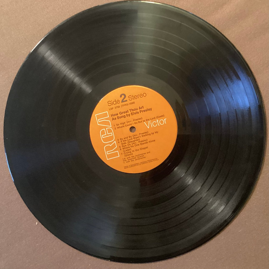 Elvis Presley on LP RCA LSP-3758: How Great Thou Art; E/V+