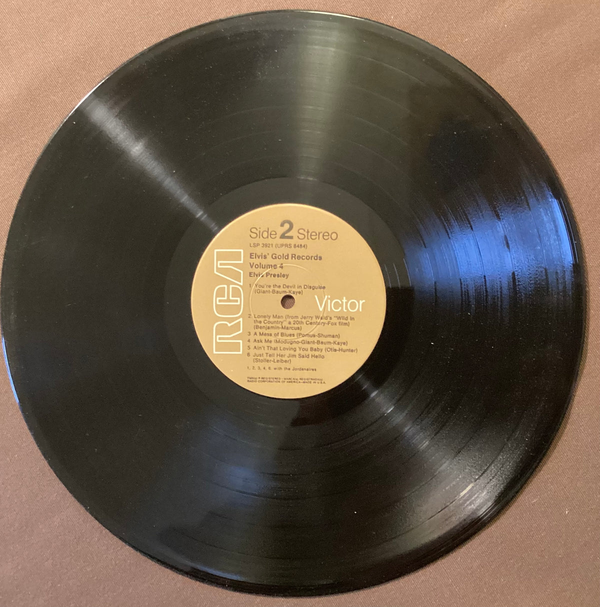 Elvis Presley on LP RCA LSP-3921: Elvis’ Gold Records Vol 4; E/E