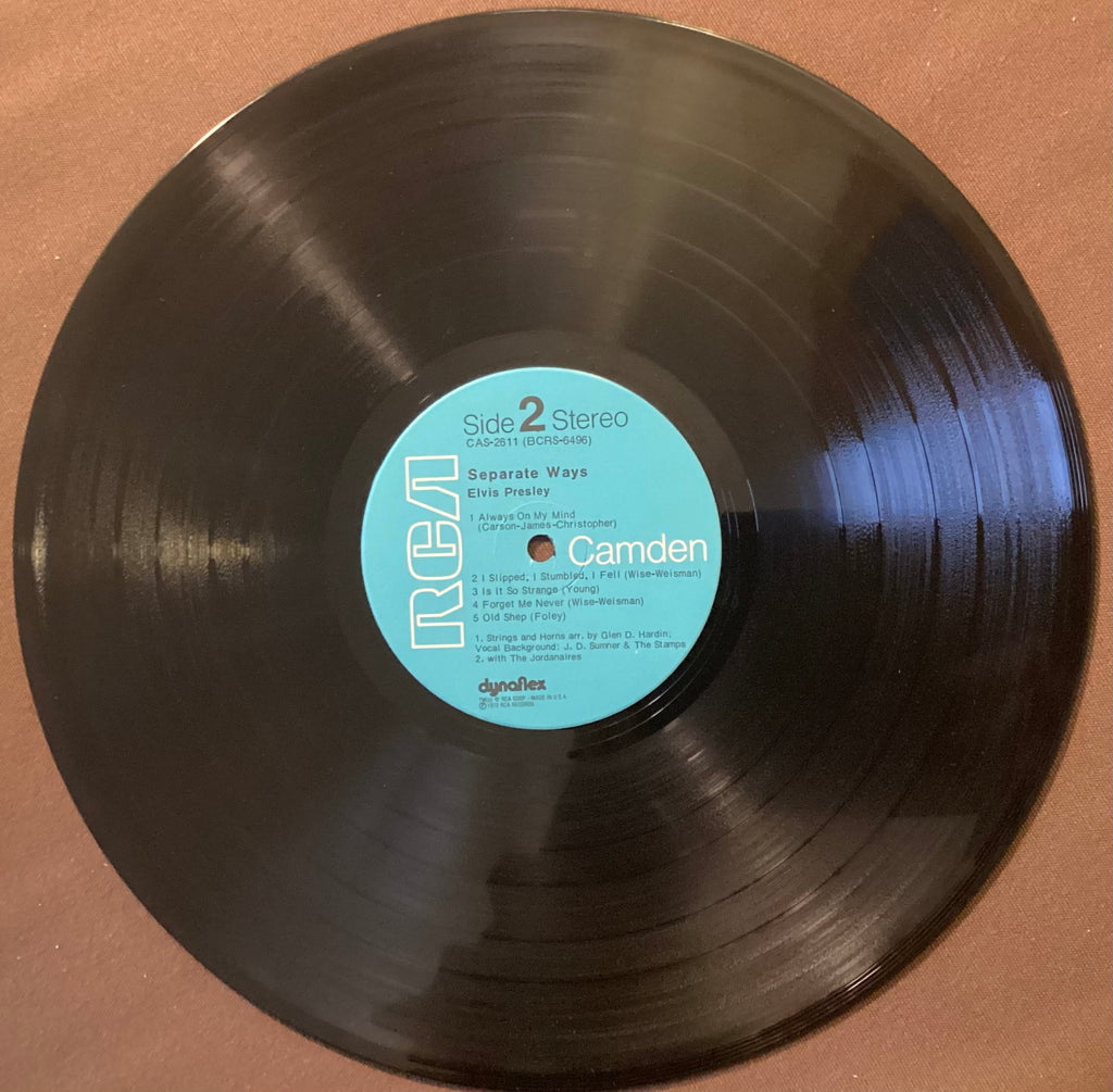 Elvis Presley on LP RCA LP CAS-2611: Separate Ways; E/E