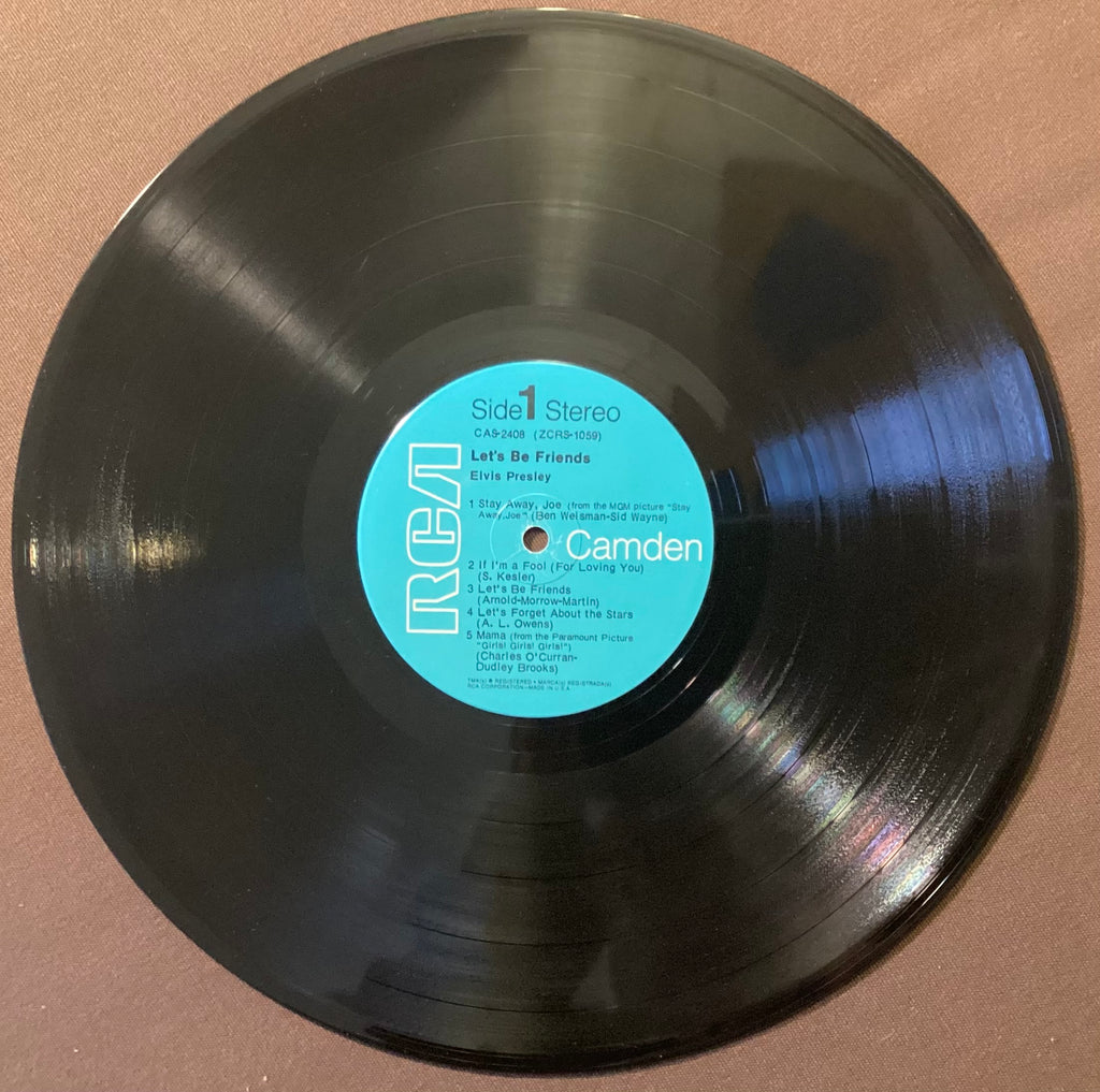 Elvis Presley on LP RCA CAS-2408: Let’s Be Friends; E/V+