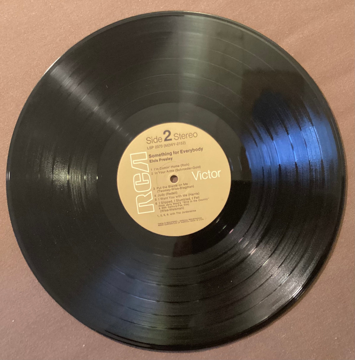 Elvis Presley on LP RCA LSP-2370: Something for Everybody; E/E