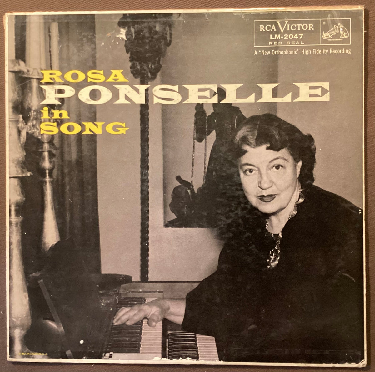 PONSELLE, Rosa - LP RCA Vic LM-2047: Rosa Ponselle in Song; E/V