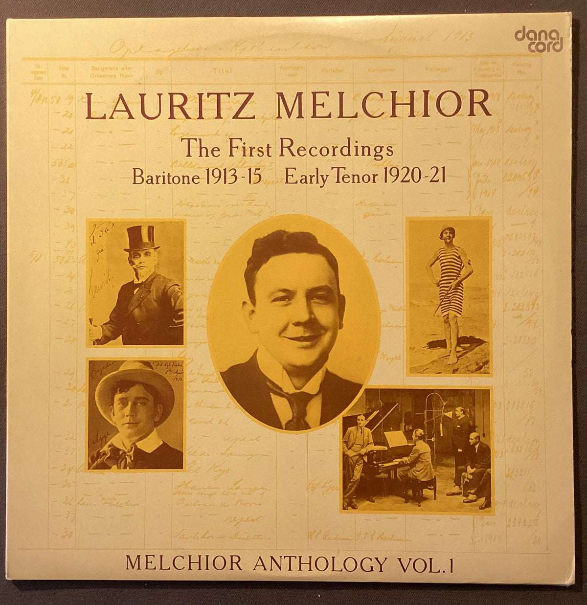 MELCHIOR, Lauritz - LP Danacord 115/16: The First Recordings; E/V+