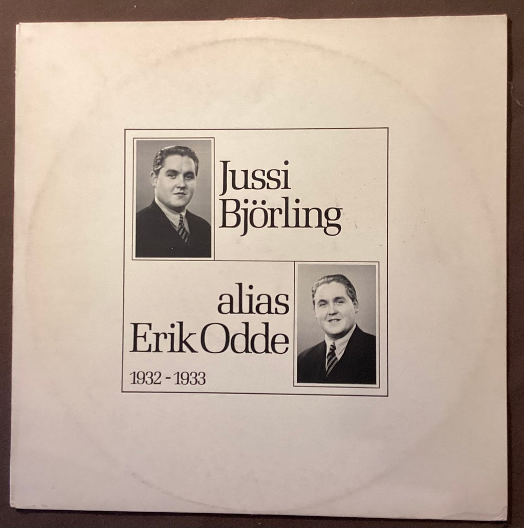 BJÖRLING, Jussi - LP Bluebell 132: alias Erik Odde; E/V