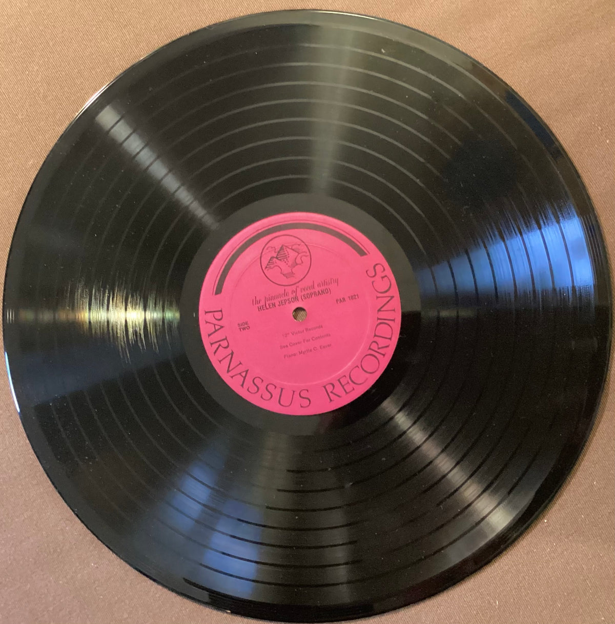JEPSON, Helen - LP Parnassus PAR1021: self-titled; E/V+