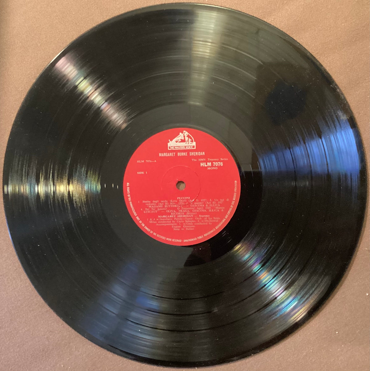 SHERIDAN, Margaret - LP HMV HLM7076: self-titled; E/V+