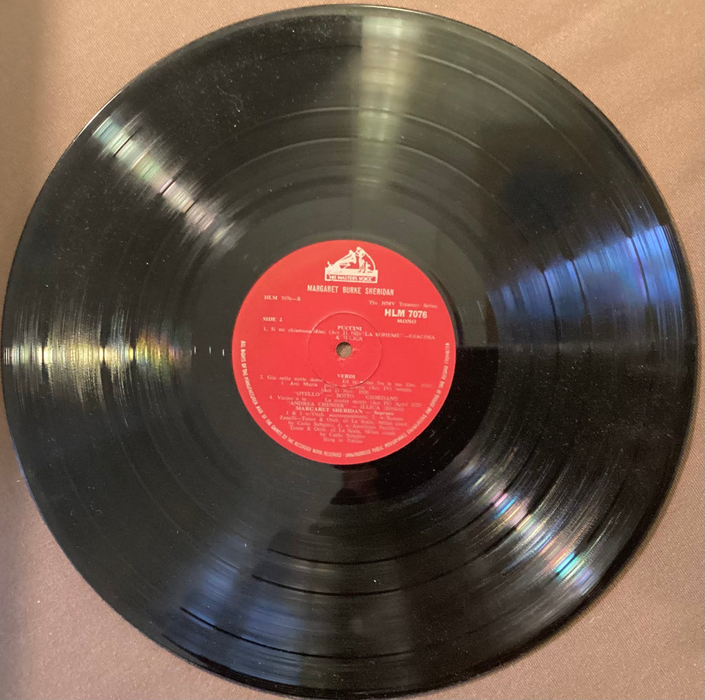 SHERIDAN, Margaret - LP HMV HLM7076: self-titled; E/V+