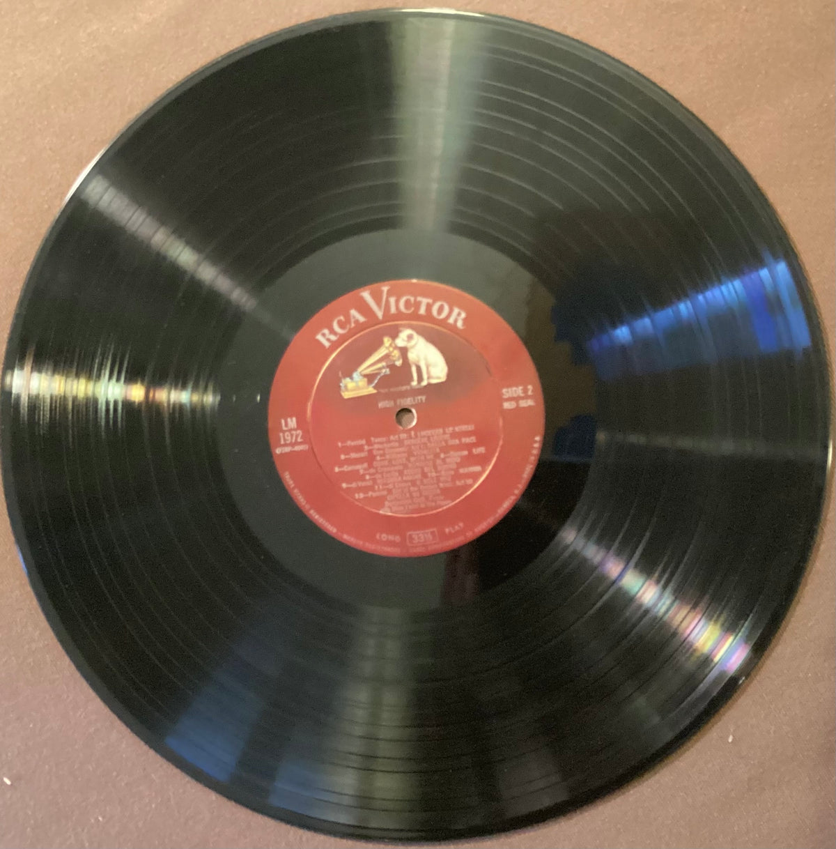 GIGLI, Beniamino - LP RCA Vic LM-1972: Gigli in Carnegie Hall; E/V+
