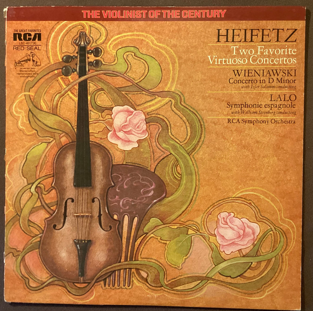 HEIFETZ, Jascha - LP RCA LSC-4017(e): WIENIAWSKI/LALO Two Favorite Concertos; E/V+.