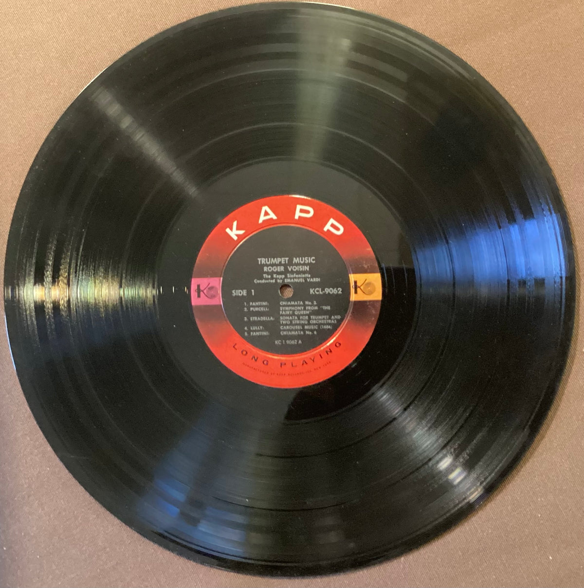 VOISIN, Roger - LP Kapp KCL-9062: Trumpet Music; E/V