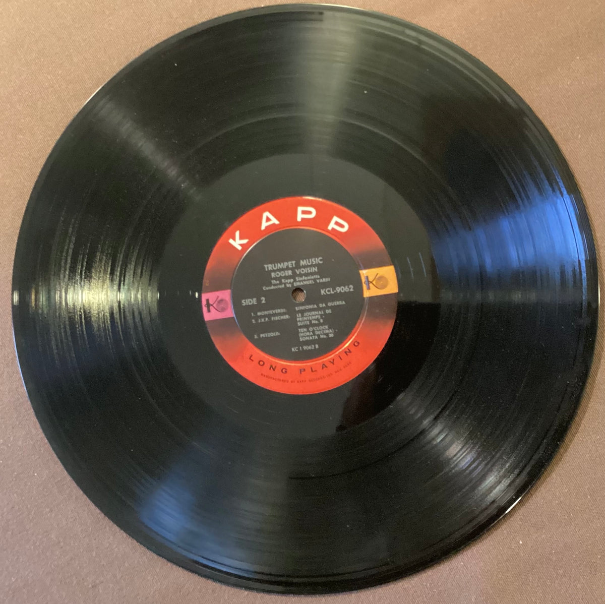 VOISIN, Roger - LP Kapp KCL-9062: Trumpet Music; E/V