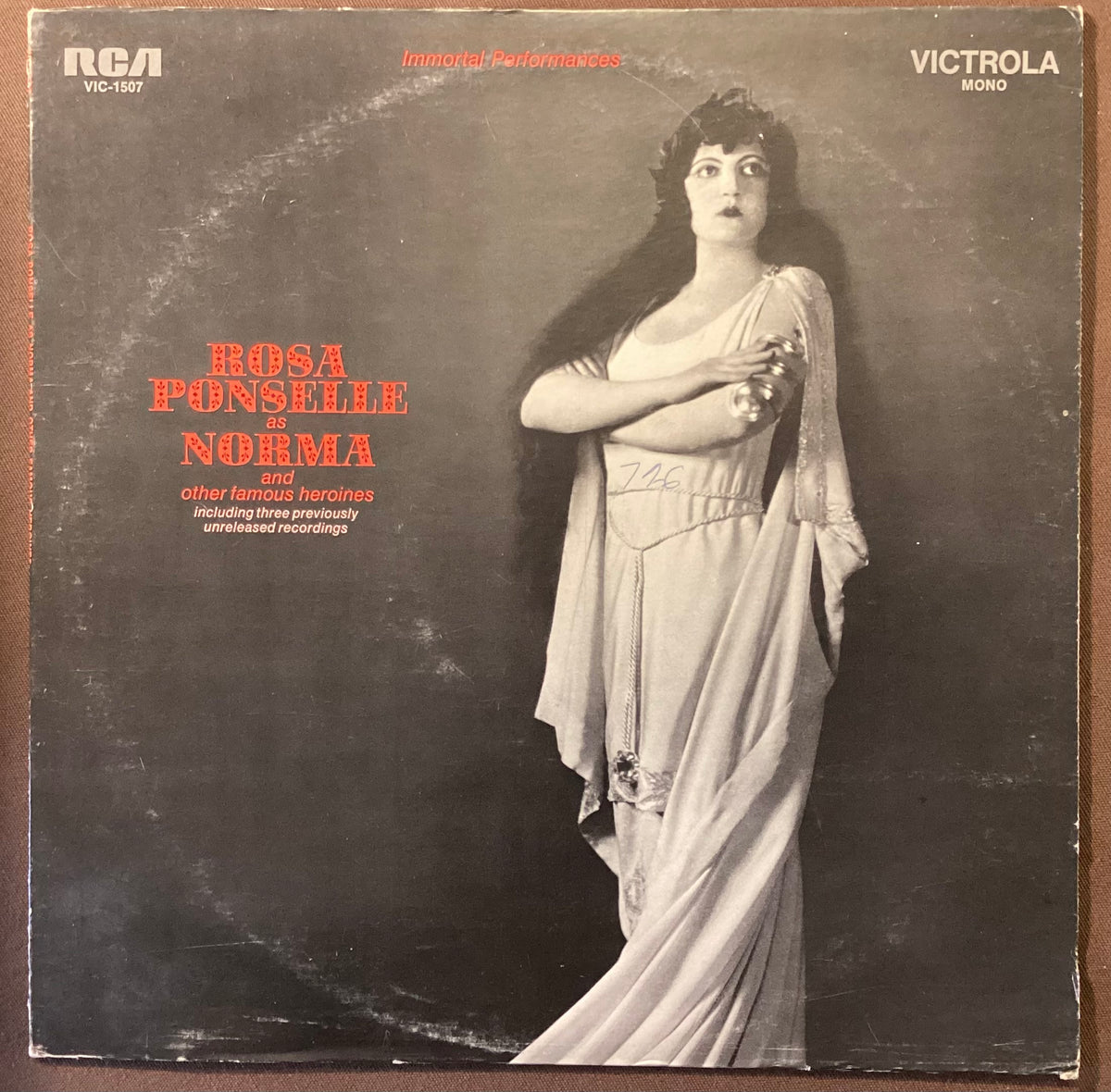 PONSELLE, Rosa - LP RCA VIC-1507: Rosa Ponselle as Norma; E/V