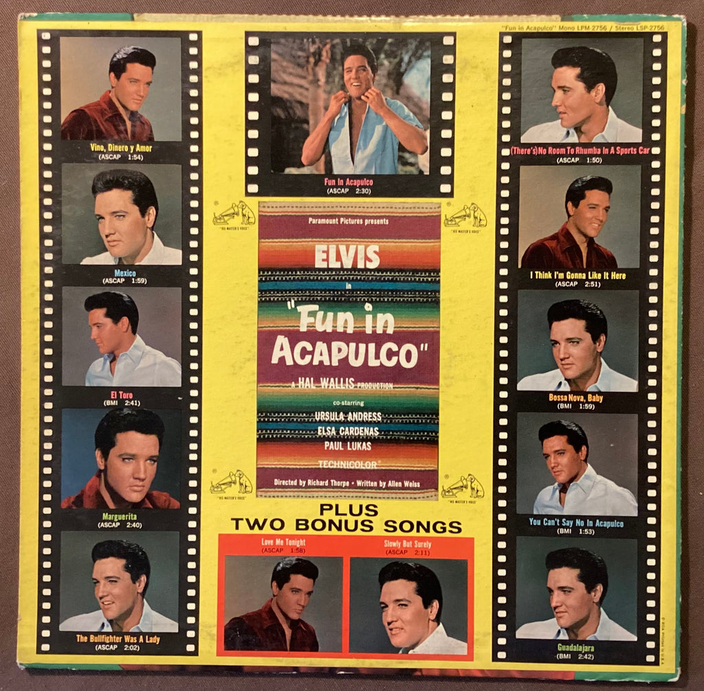 Elvis Presley - LP RCA LPM-2756: Fun in Acapulco; V+/V+
