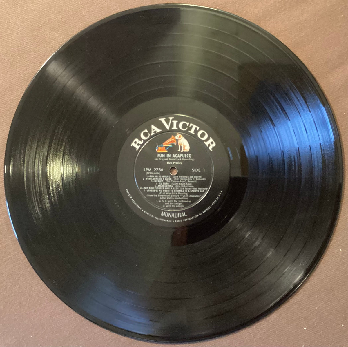 Elvis Presley - LP RCA LPM-2756: Fun in Acapulco; V+/V+