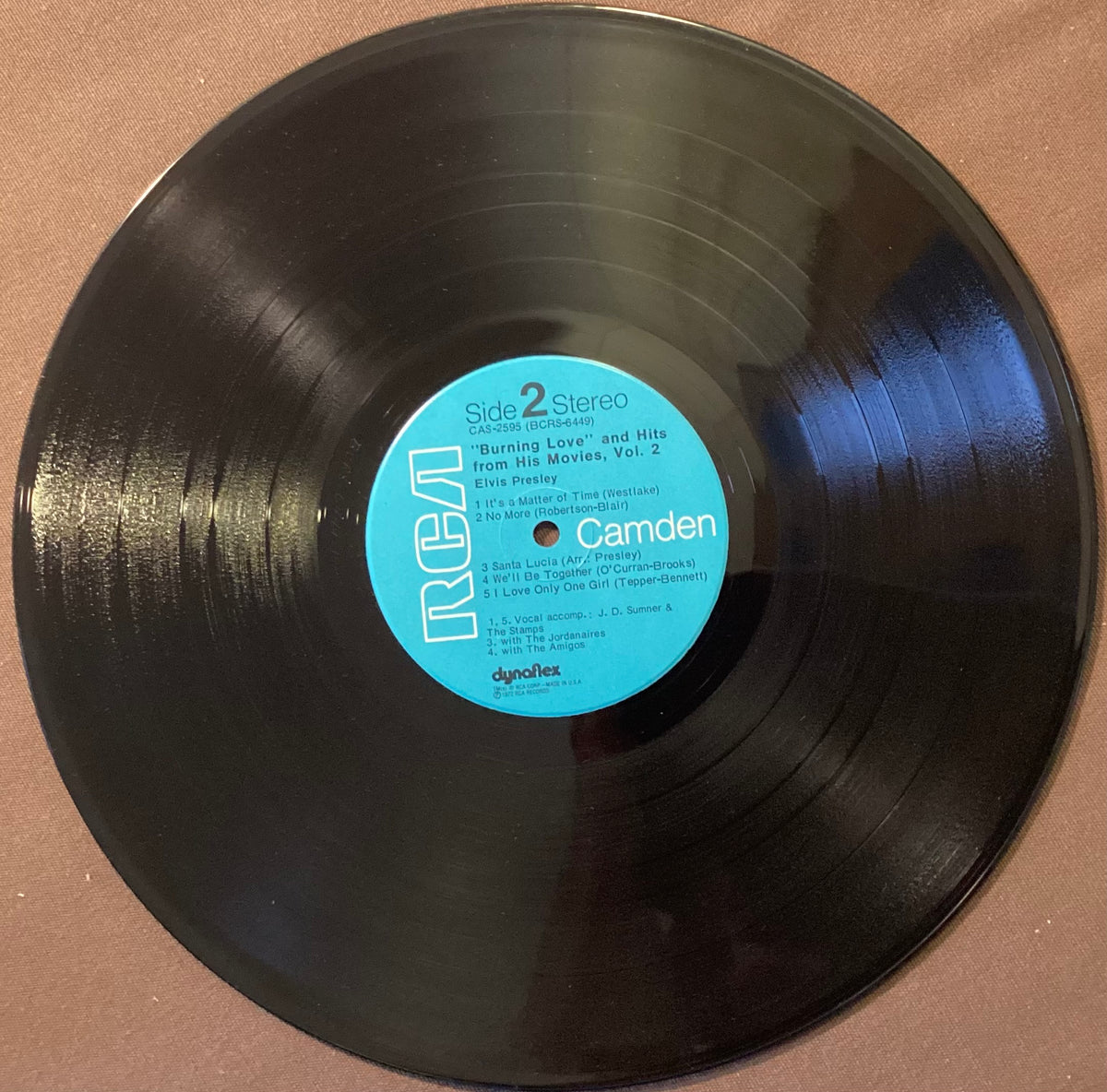 Elvis Presley on LP RCA CAS-2505: Burning Love; V+/V+