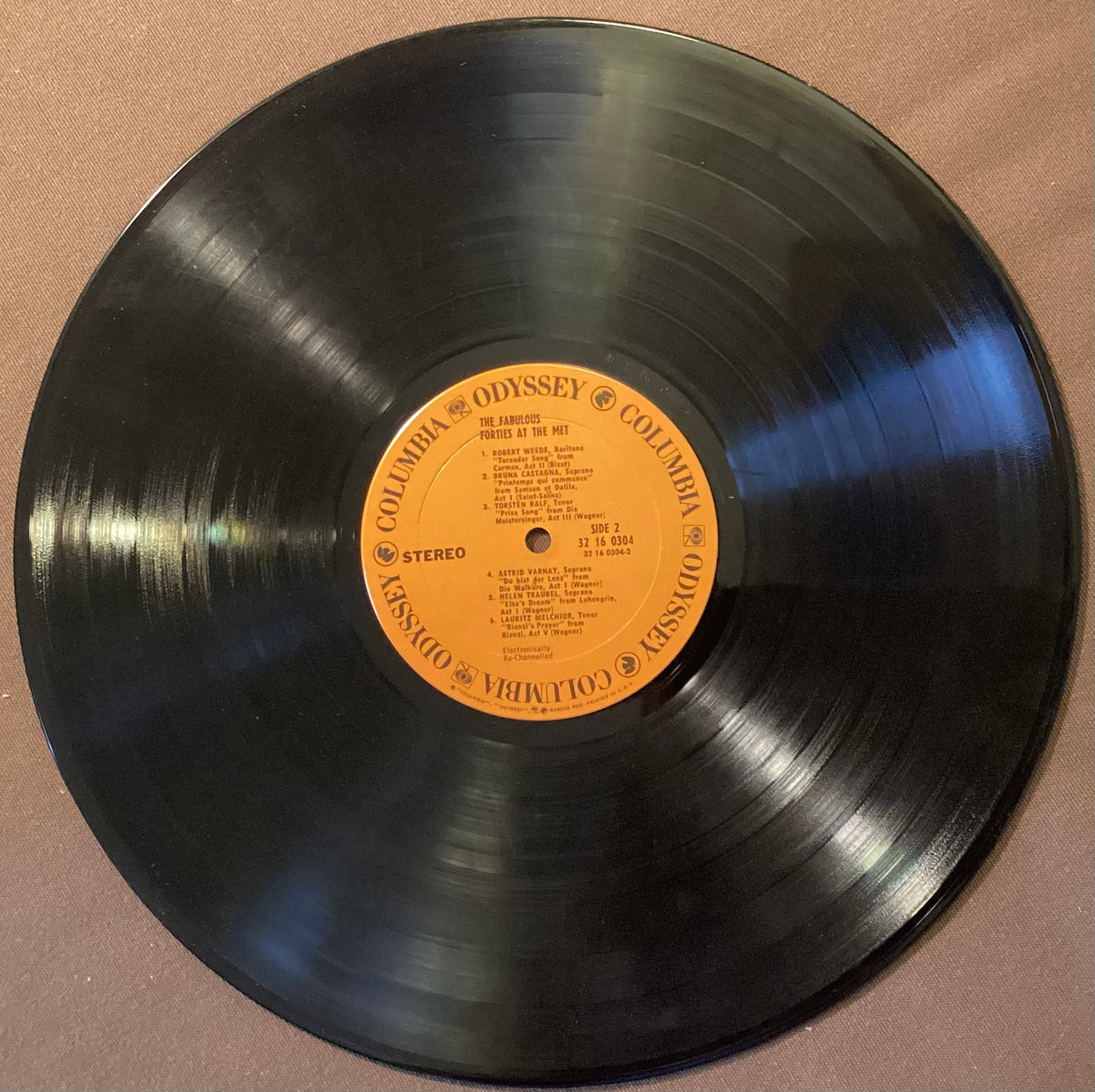 VARIOUS - LP Columbia Odyssey&nbsp;32 16 0304:The Fabulous Forties at the Met; V+/V