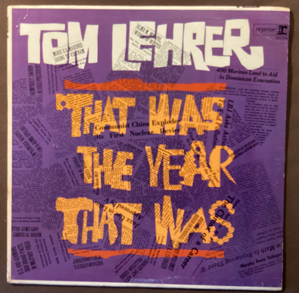 LEHRER, Tom - LP Reprise R-6179: That Was the Year That Was; V+/V