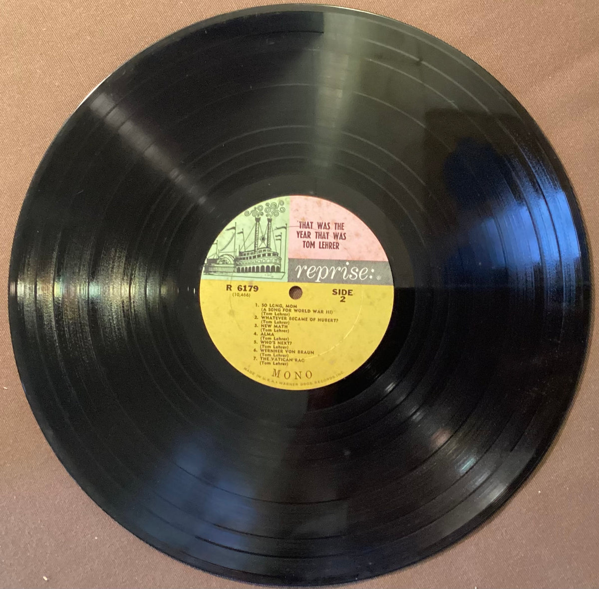 LEHRER, Tom - LP Reprise R-6179: That Was the Year That Was; V+/V