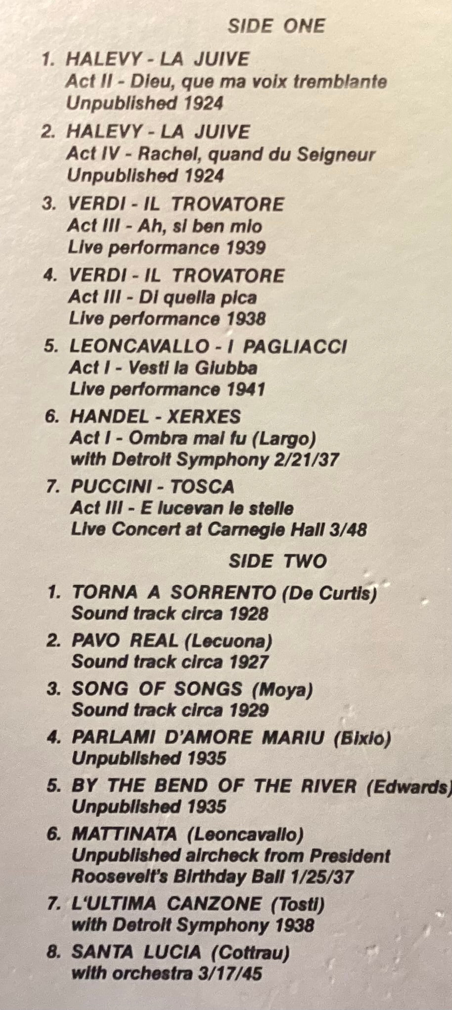 MARTINELLI, Giovanni - LP Take Two TT115: Bravo Leone!; V+/V