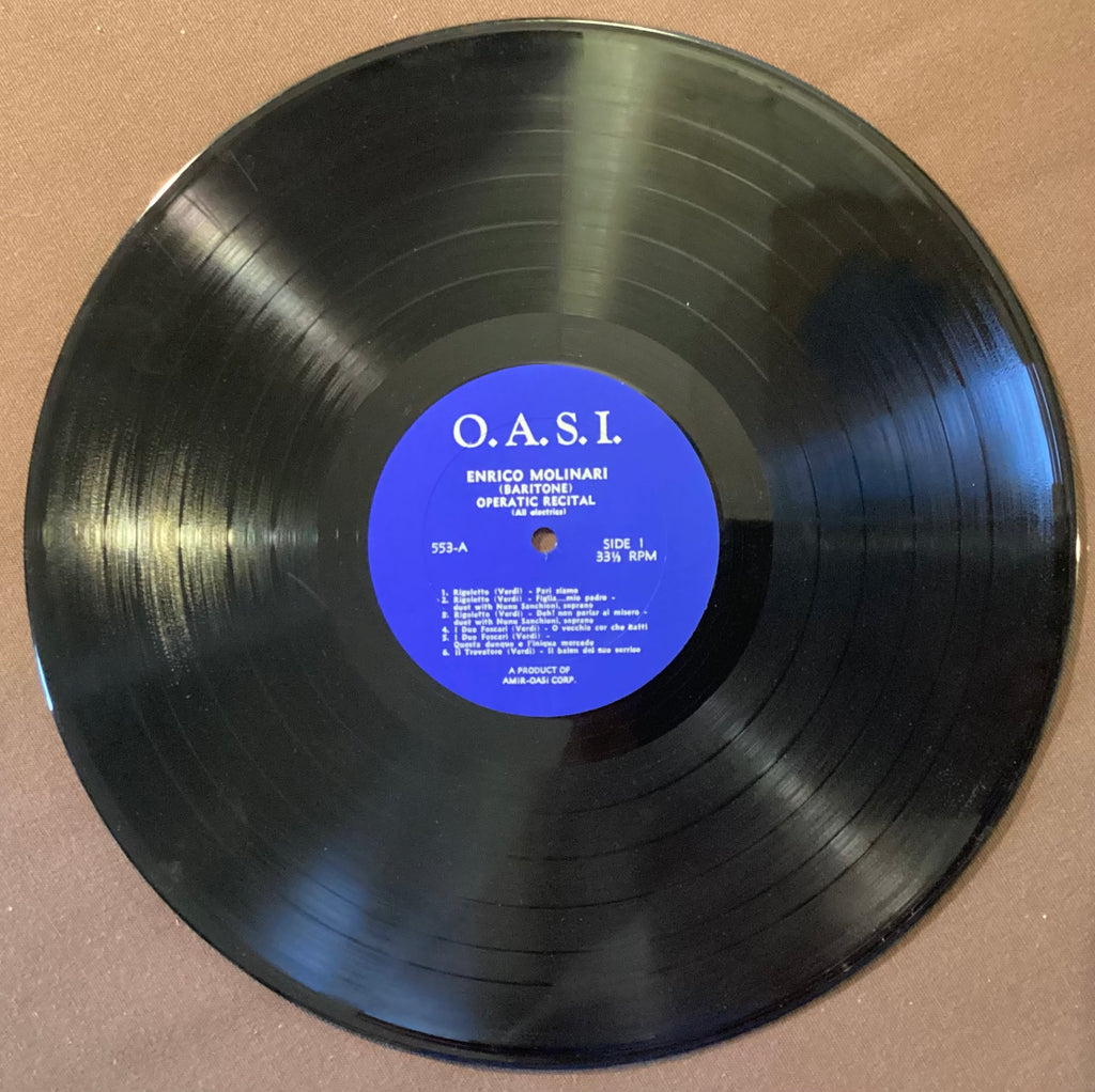 MOLINARI, Enrico - LP OASI-553: self-titled; V+/V+